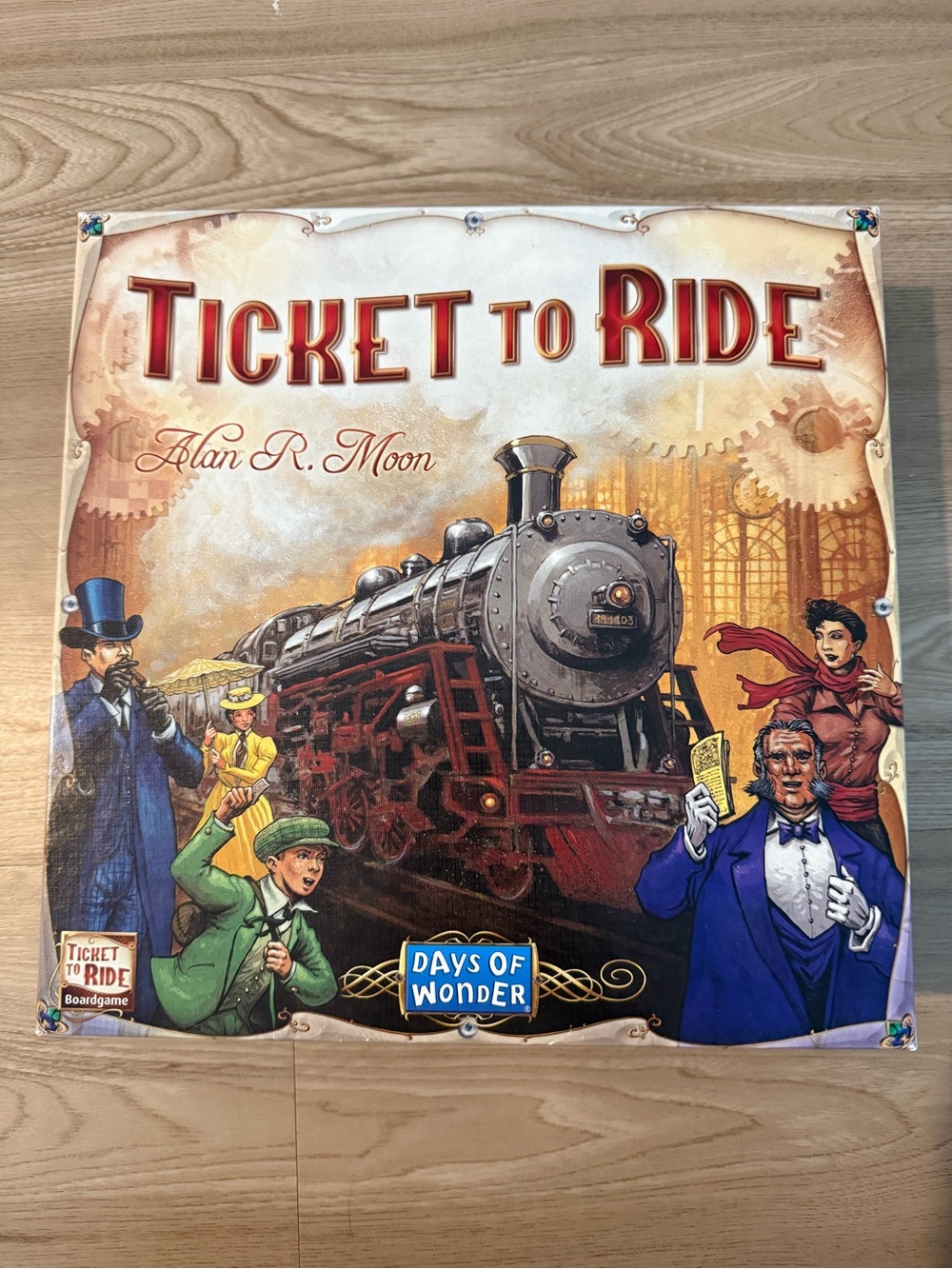 Days of Wonder Ticket to Ride Board Game Artwork - Red, Brown, Black
